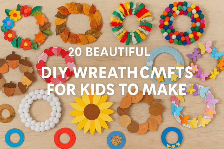 20 Beautiful DIY Wreath Crafts for Kids to Make (Creative & Fun Ideas!)