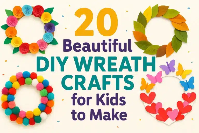 20 Beautiful DIY Wreath Crafts for Kids to Make (Creative & Fun Ideas!)