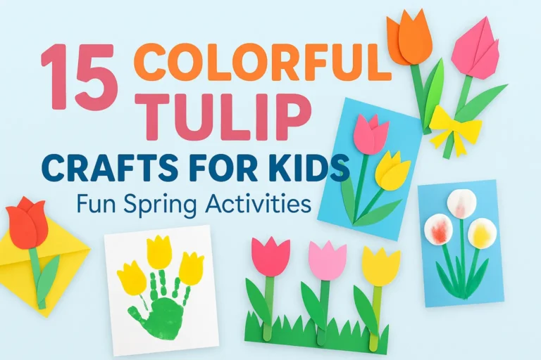 15 Colorful Tulip Crafts for Kids (Fun Spring Activities)
