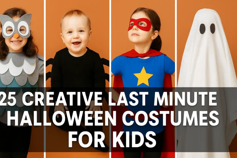25 Creative Last-Minute Halloween Costumes for Kids (Easy, Fun & Super Quick!)