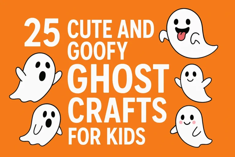 25 Cute and Goofy Ghost Crafts for Kids (Fun, Friendly & Perfect for Halloween!)
