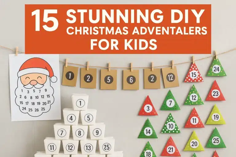 15 Stunning DIY Christmas Advent Calendars for Kids (1000+ Words)