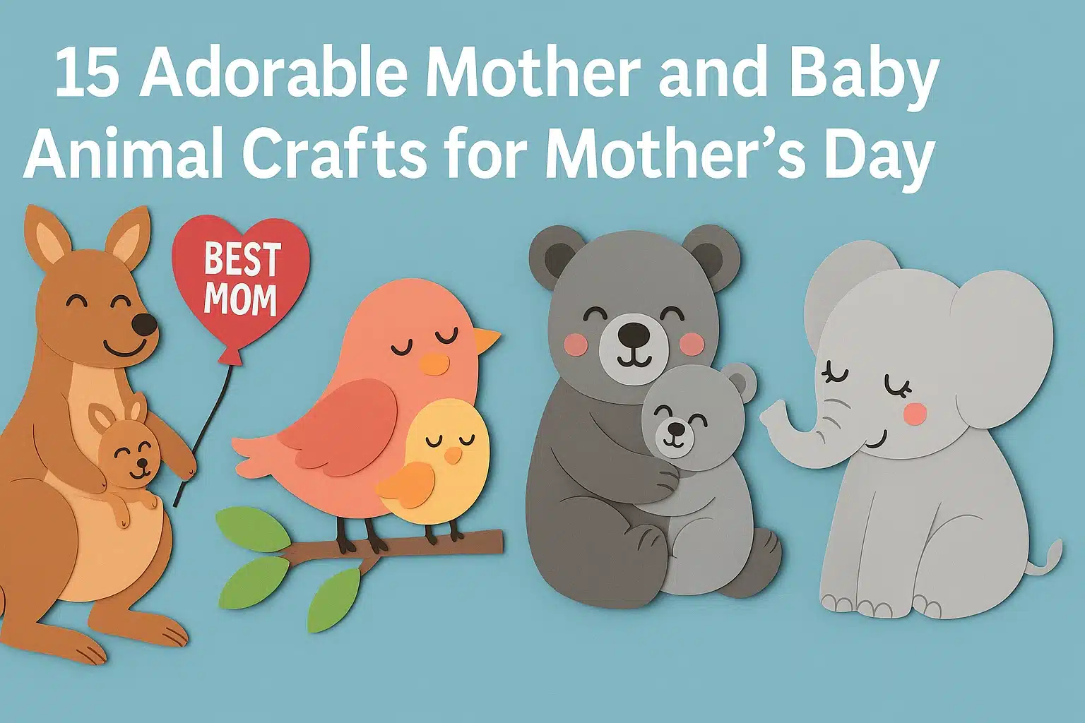 15 Adorable Mother and Baby Animal Crafts for Mother’s Day (1000+ Words)