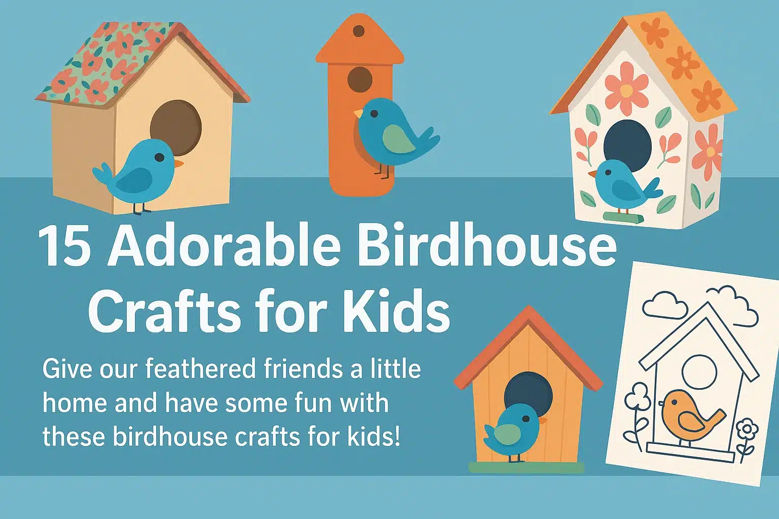 15 Adorable Birdhouse Crafts for Kids (Fun DIY Ideas for Spring!)