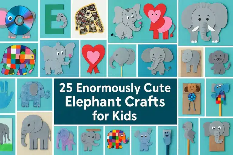 25 Enormously Cute Elephant Crafts for Kids (Fun DIY Ideas for All Ages!)