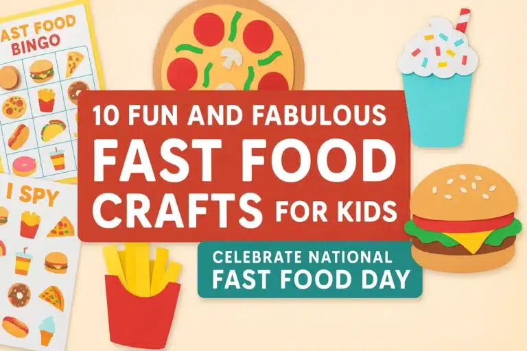10 Fun and Fabulous Fast Food Crafts for Kids (Easy DIY Burgers, Fries & Pizza Projects!)
