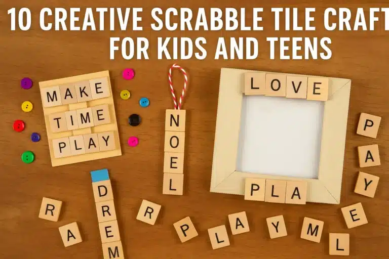10 Creative Scrabble Tile Crafts for Kids and Teens (National Scrabble Day 2025 Guide)