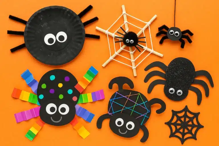 15 Super Snazzy Spider Crafts for Kids (Perfect for Save a Spider Day & Halloween)