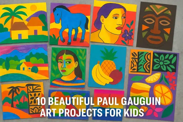10 Beautiful Paul Gauguin Art Projects for Kids (Explore Color, Culture & Post-Impressionism)