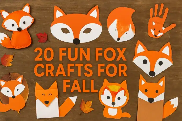 20 Fun Fox Crafts for Fall (Creative, Cozy & Perfect for Kids!)