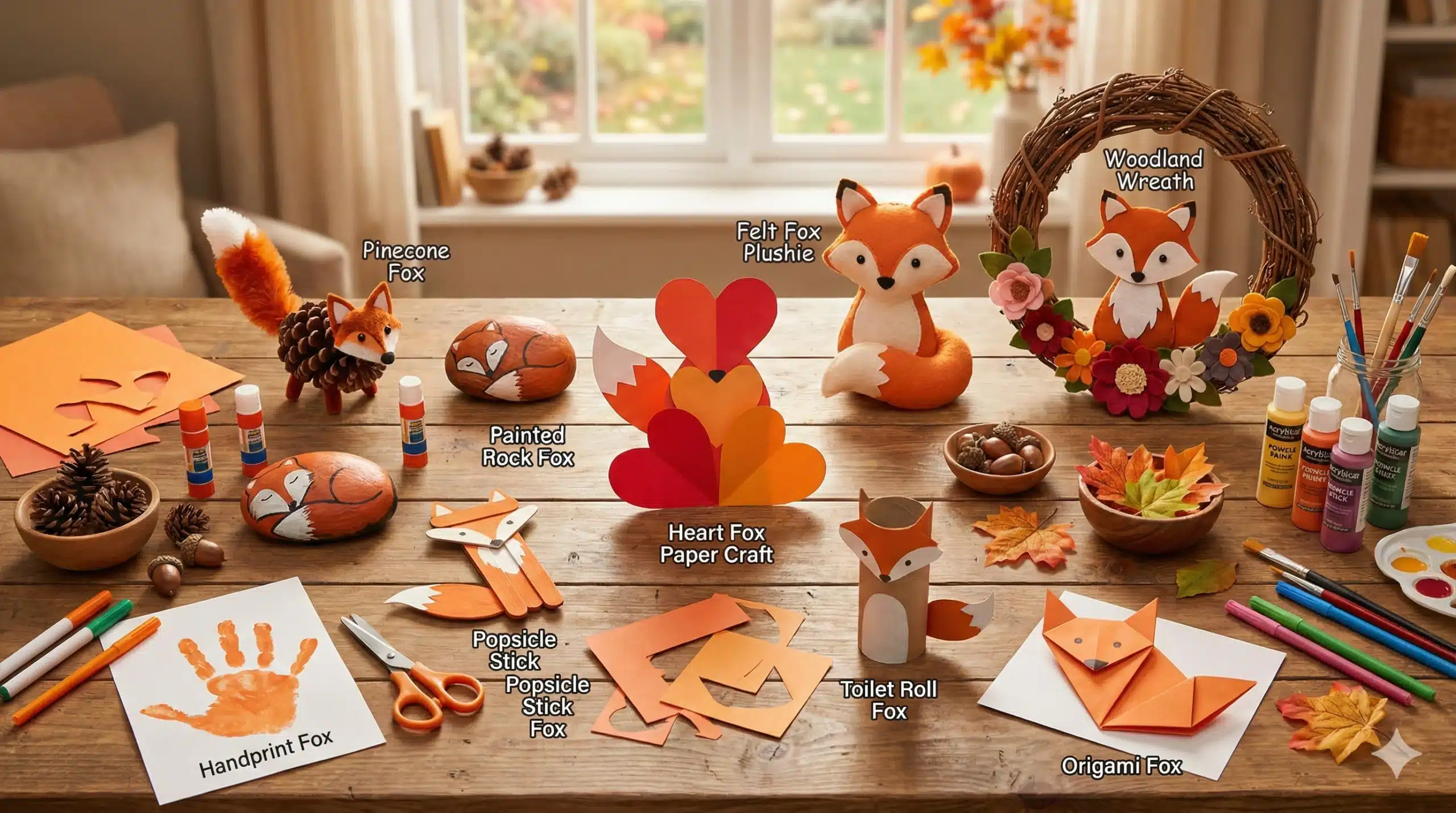 20 Fun Fox Crafts for Fall: Adorable Woodland Projects for Kids