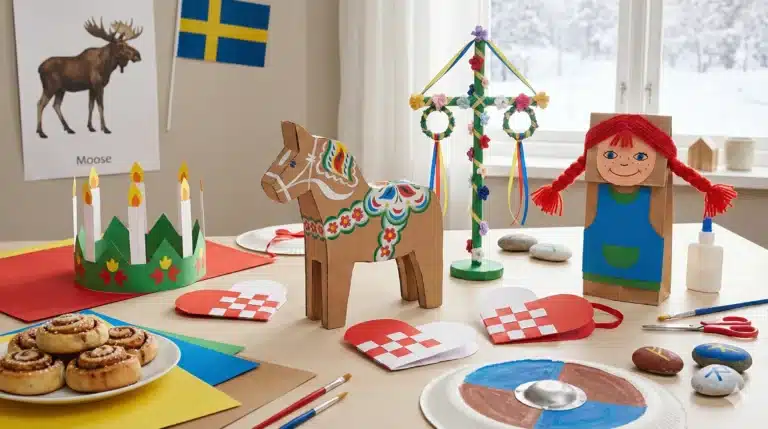 20 Splendid Sweden Crafts for Kids: A Nordic Adventure