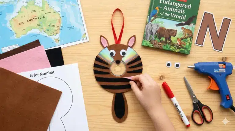 N for Numbat Craft: A Fun & Educational Letter N Activity for Kids
