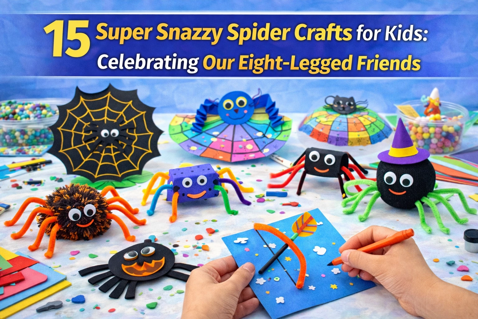 15 Super Snazzy Spider Crafts for Kids: Celebrating Our Eight-Legged Friends