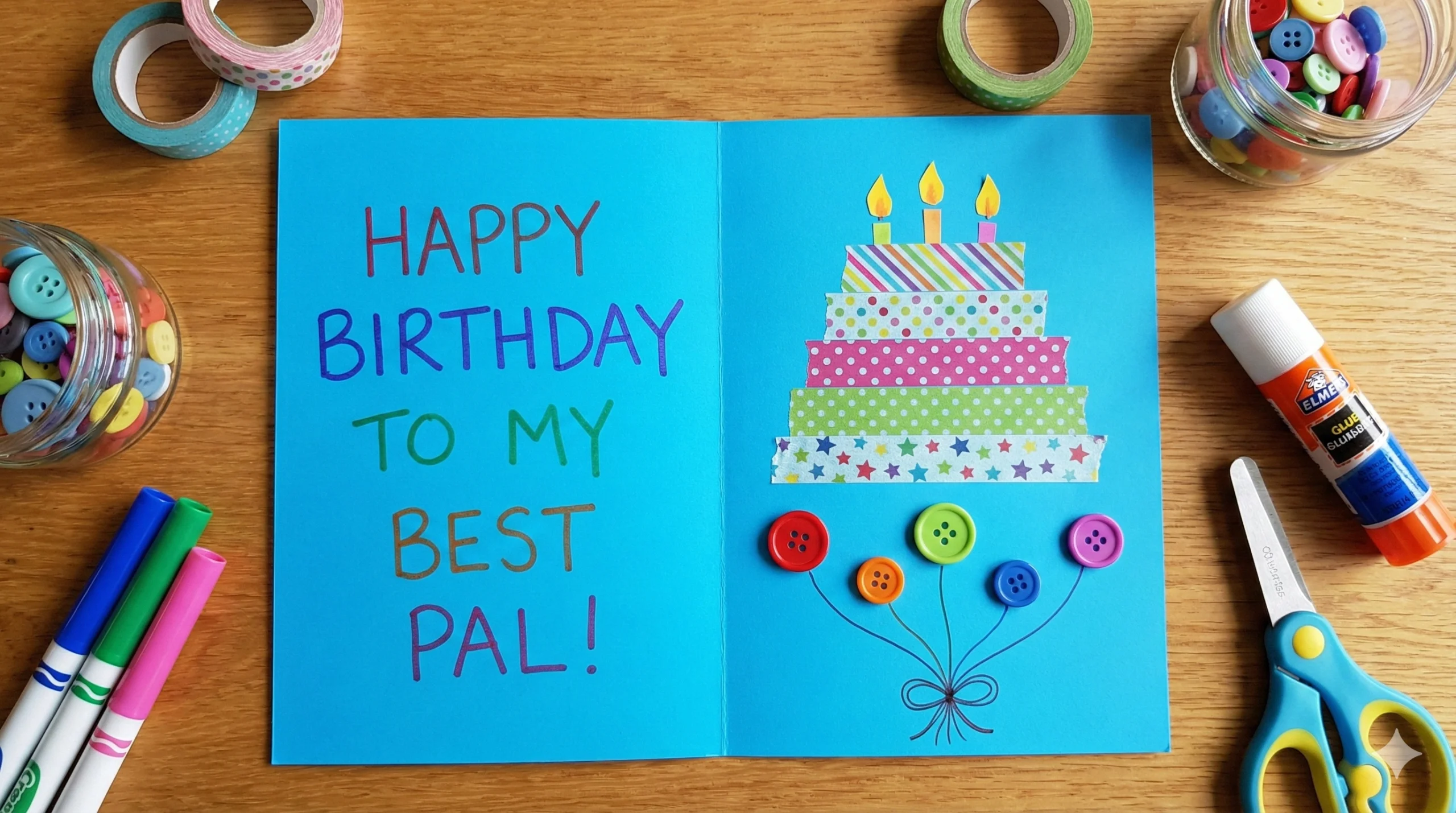 20 Easy and Colorful DIY Birthday Cards for Kids