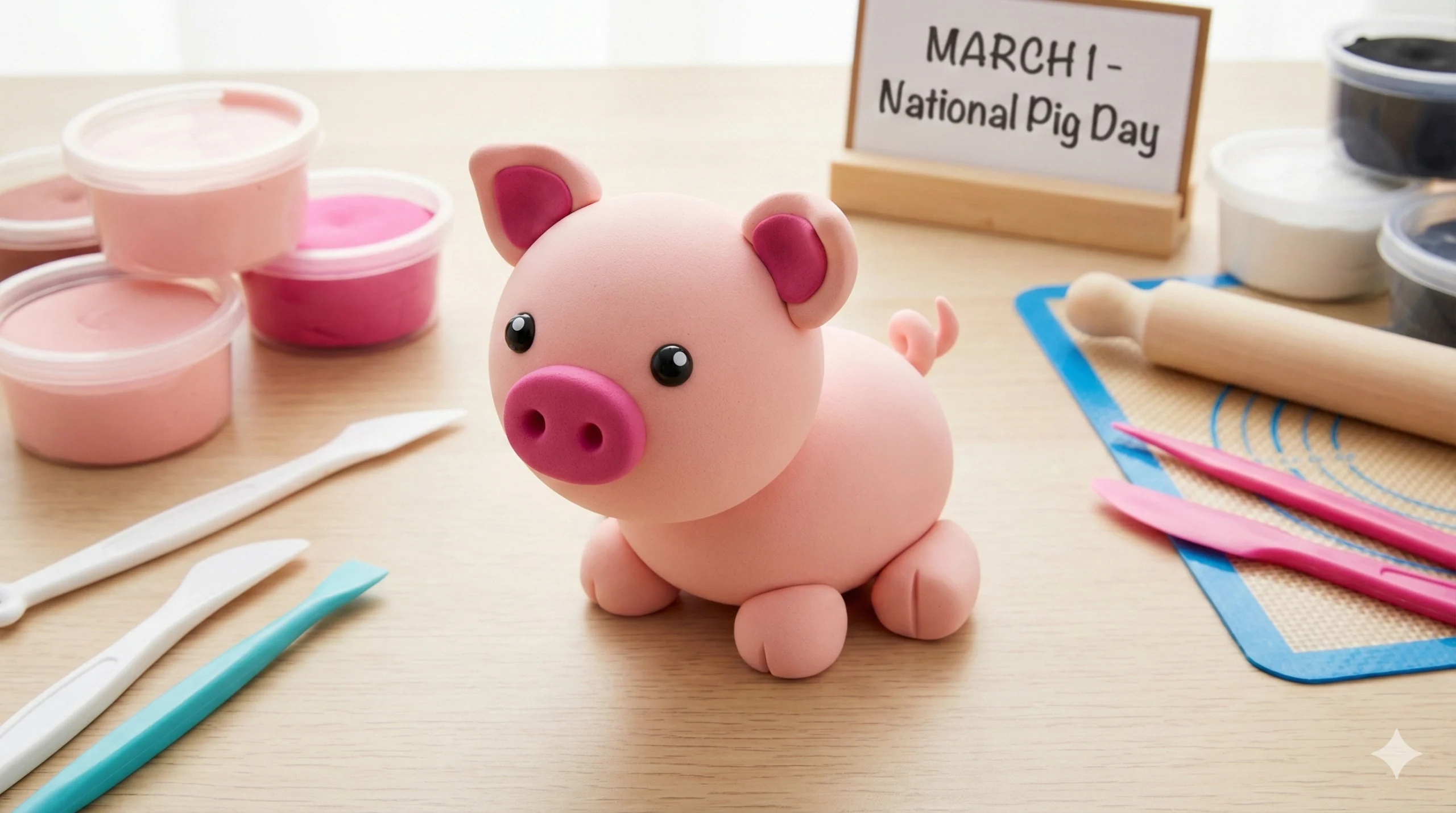 Adorable Clay Pig Craft Tutorial: A Fun Beginner Project for National Pig Day