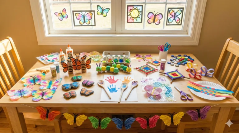20 Best Butterfly Crafts for Kids: A Colorful Guide to Spring Creativity