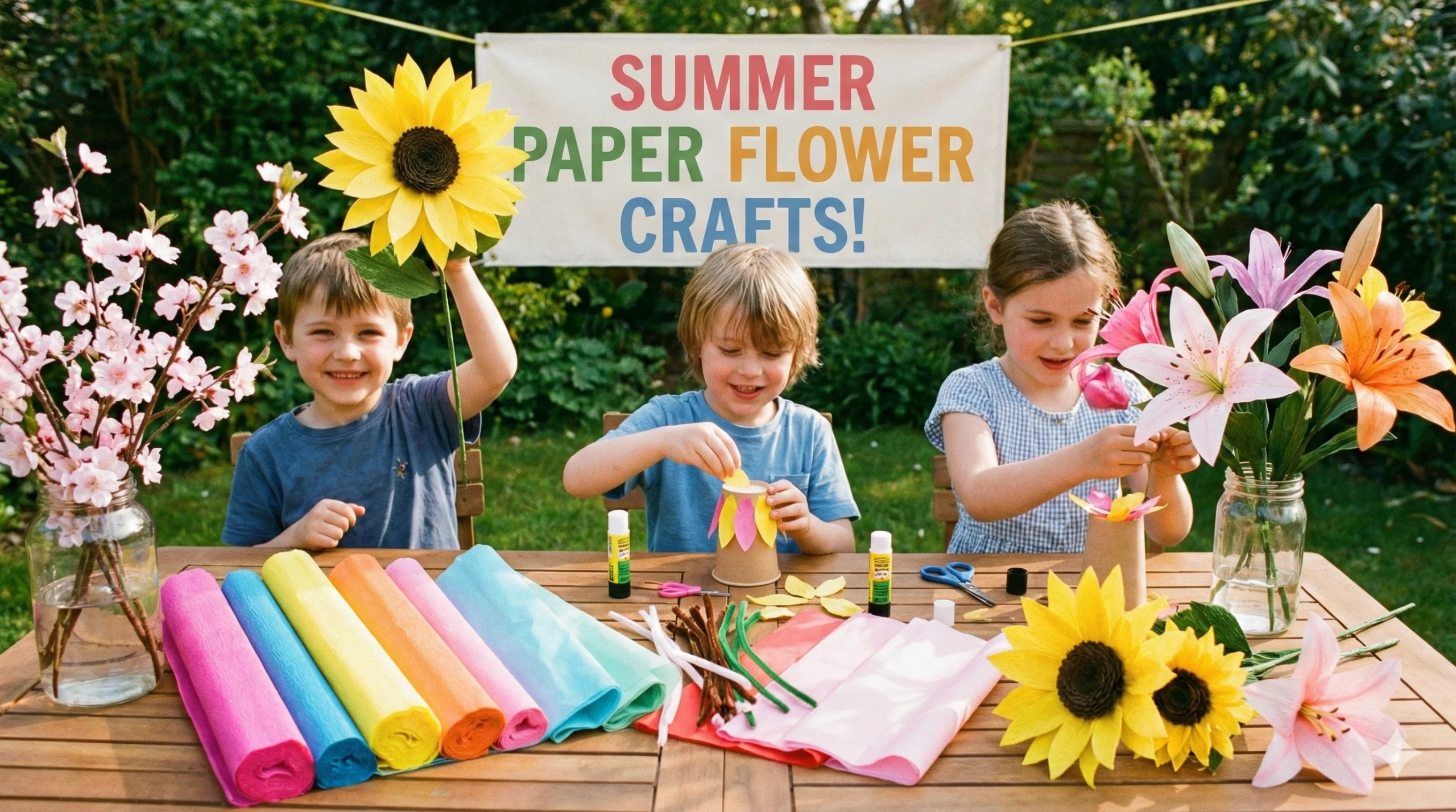 50+ Gorgeous Paper Flower Crafts for Kids: The Ultimate Summer Activity Guide
