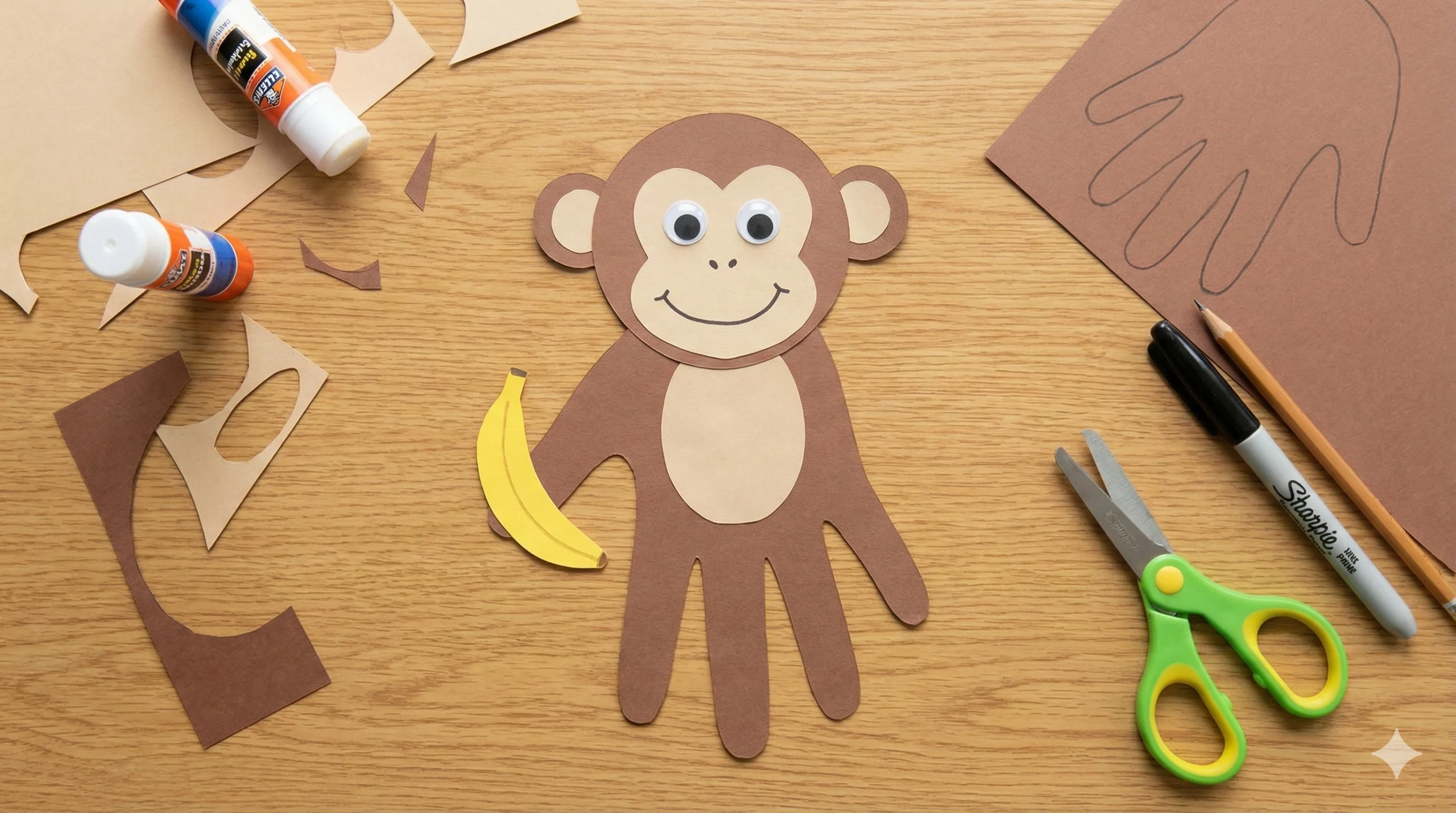 Adorable Handprint Monkey Craft for Kids: A Jungle of Fun!