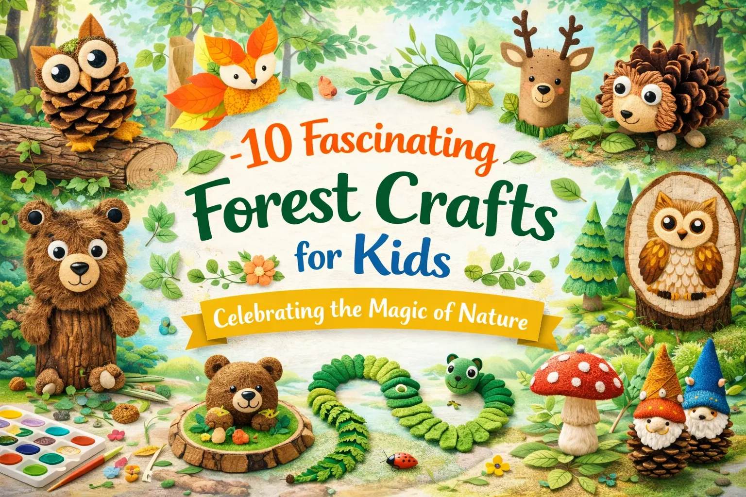 10 Fascinating Forest Crafts for Kids: Celebrating the Magic of Nature