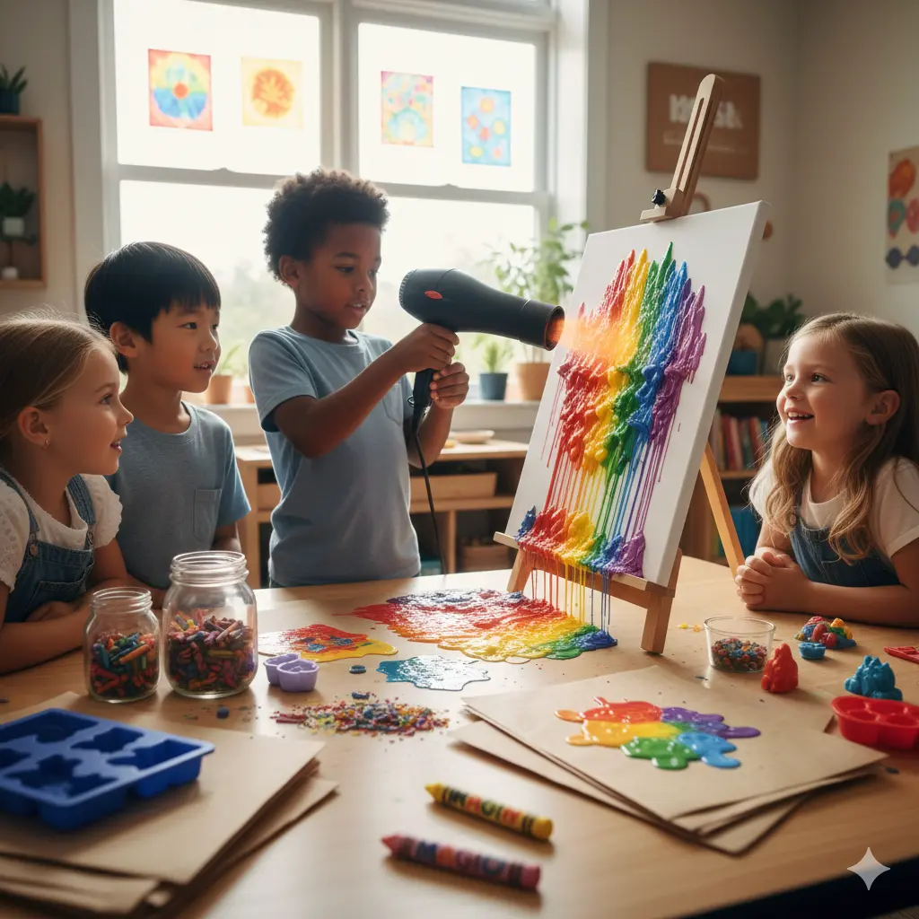 15 Creative Crayon Arts and Crafts for Kids: Turning Stubs into Masterpieces