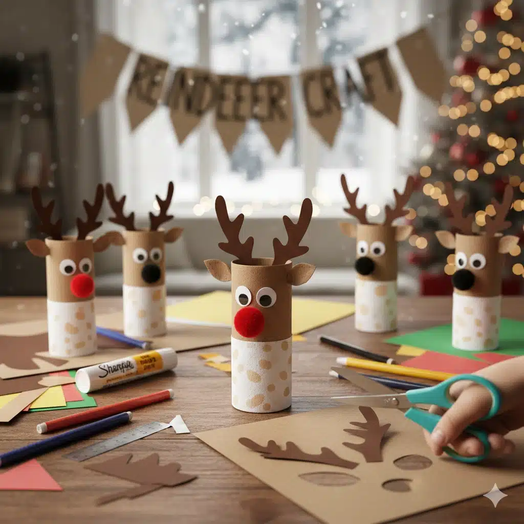 Fun and Easy Toilet Paper Roll Reindeer Craft: A Festive Upcycling Project