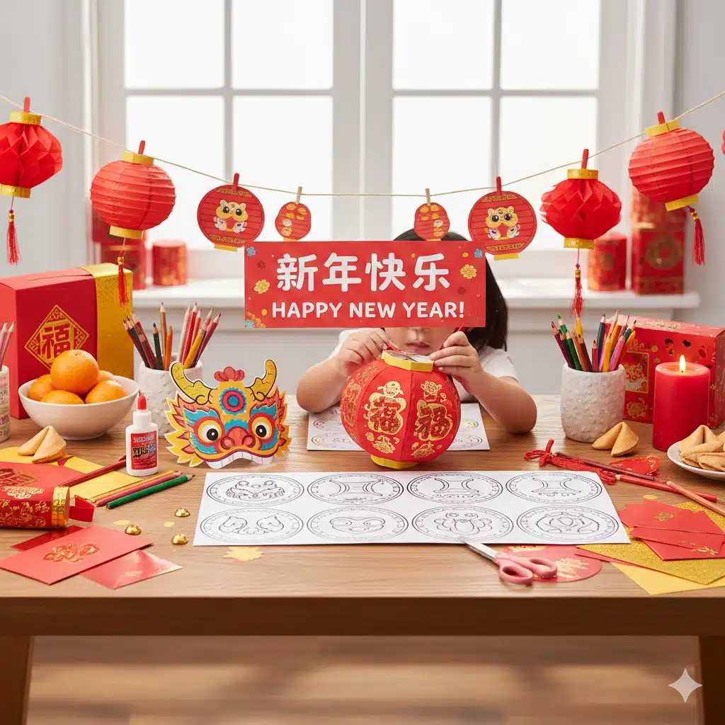 15 Colorful Chinese New Year Printables for Kids