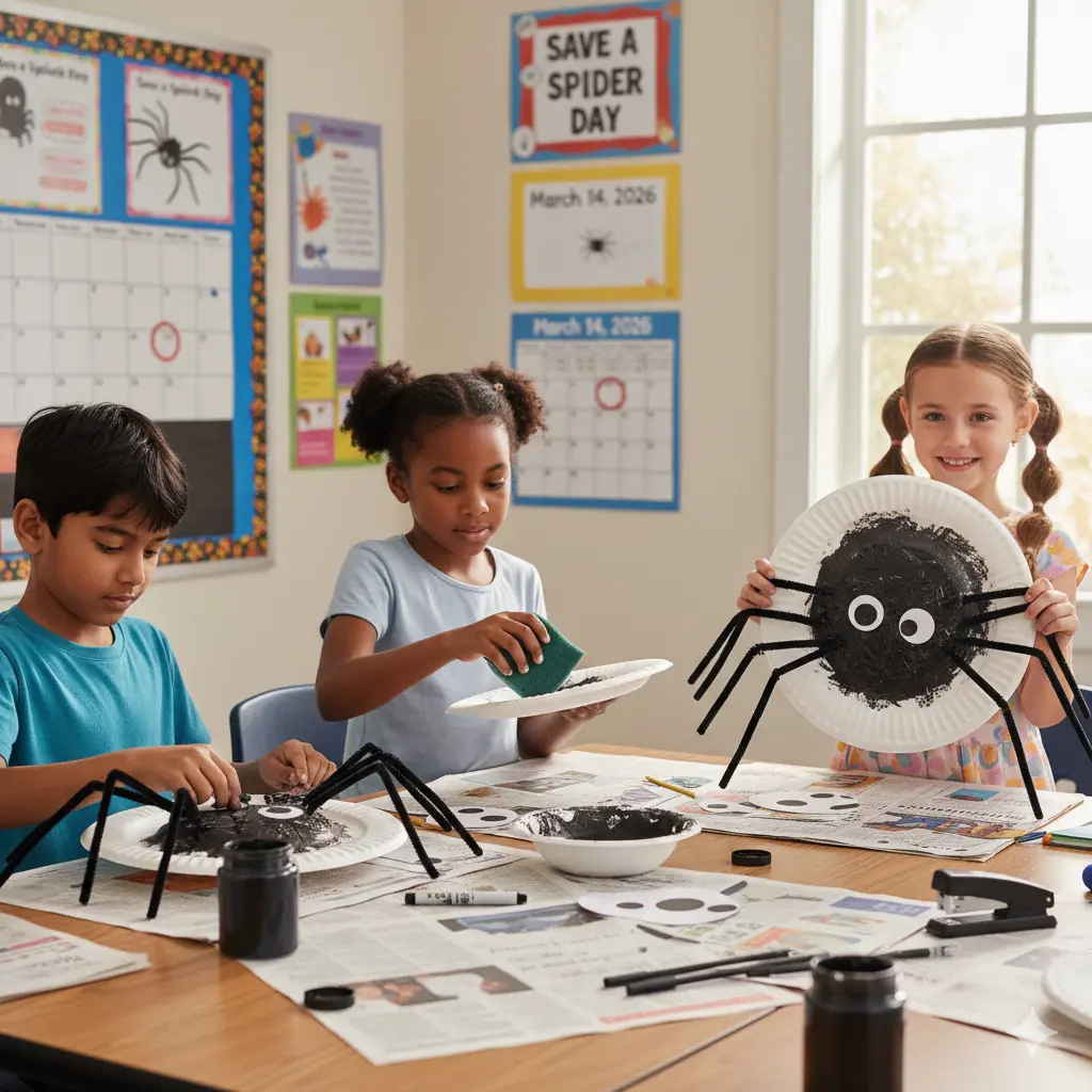 DIY Gigantic Styrofoam Plate Spiders: A Spooktacular Craft for Kids
