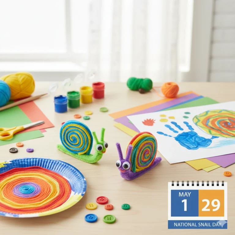 Colorful Pipe Cleaner Snail Craft