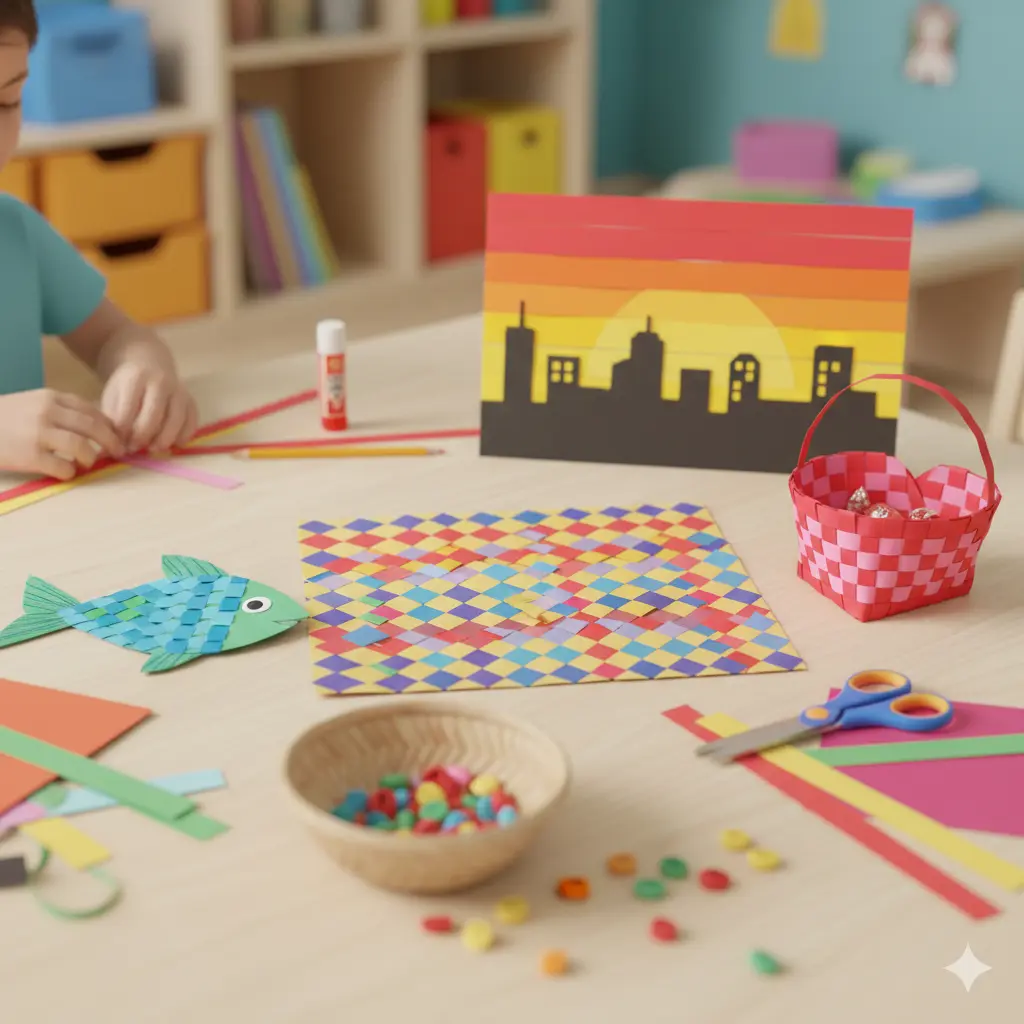 15 Wonderful Paper Weaving Activities for Kids: Crafting with Over-and-Under Magic