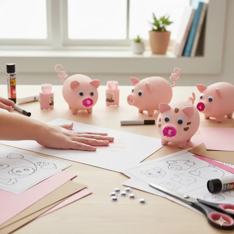 Cute and Easy Handprint Pig Craft for Kids: A Simple Afternoon Project