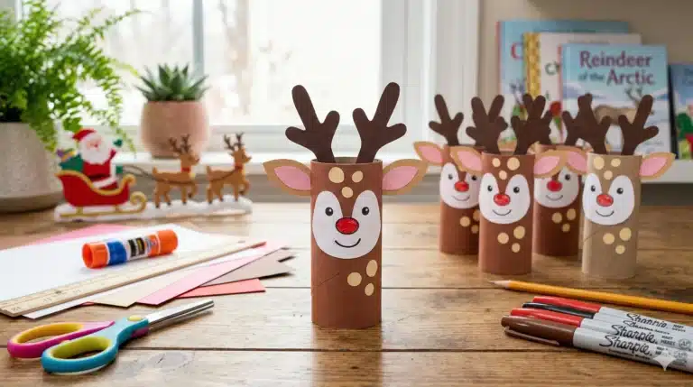 How to make the Toilet Paper Roll Reindeer Craft