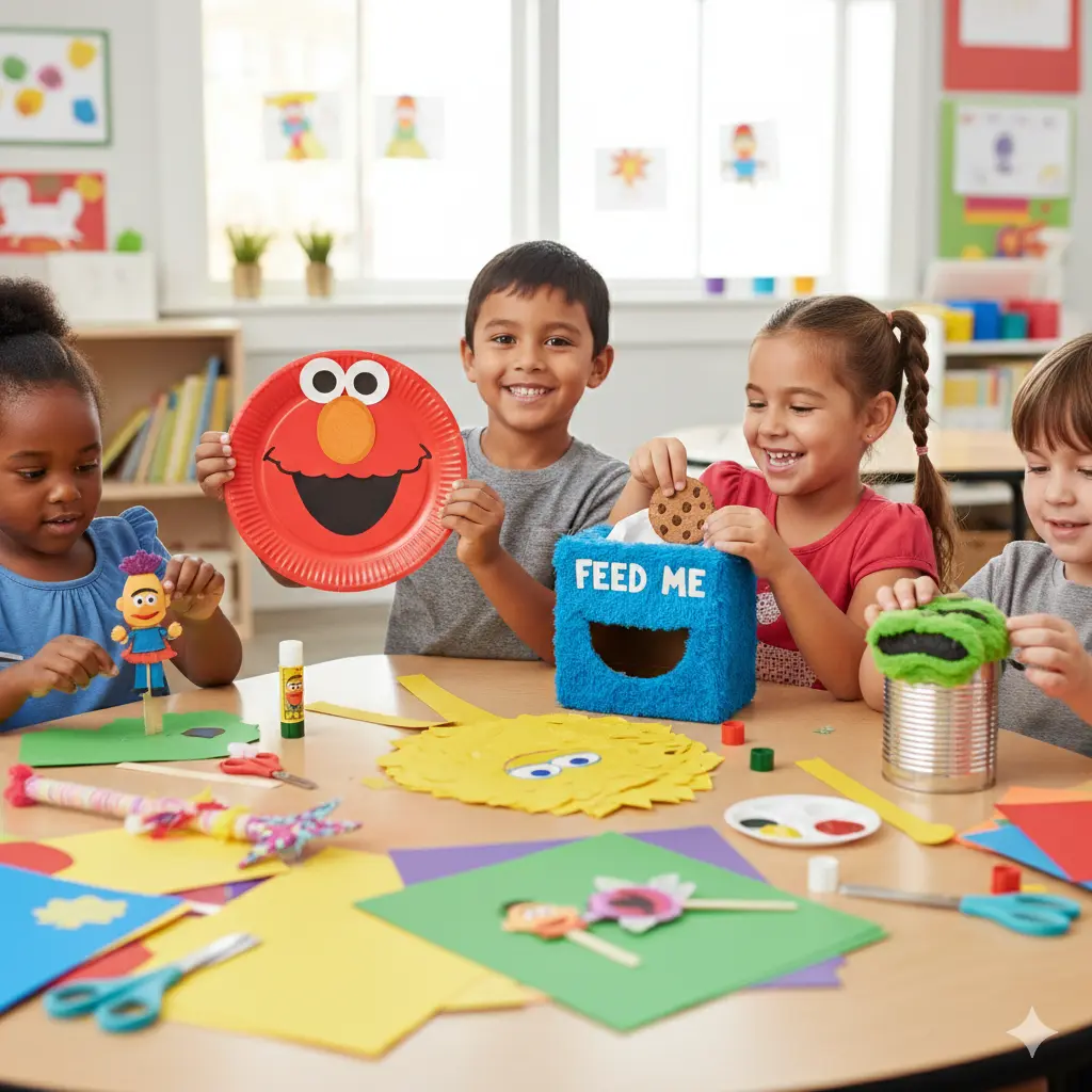 15 Super Fun Sesame Street Crafts for Kids: Celebrate the Neighborhood!