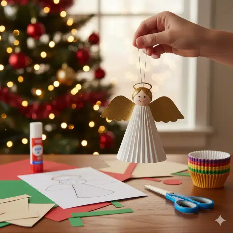 Cupcake Liner Angel Craft: A Simple, Eco-Friendly Holiday Ornament
