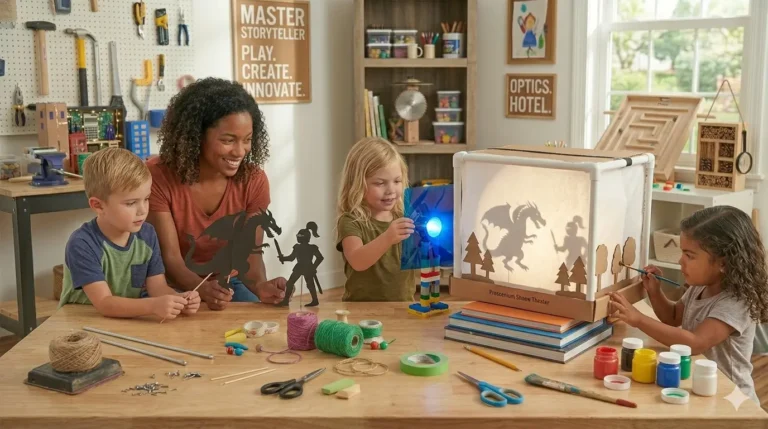 As we look toward the next generation of DIY creation, the focus shifts from merely "making" to making responsibly. We have mastered cardboard, wood, and electronics; now, we enter the frontier of Material Science. High-quality DIY play in the modern era involves understanding the lifecycle of the materials we choose and even creating our own biodegradable substances from household ingredients.This project-based exploration moves children from being builders to being eco-engineers, teaching them that the physical composition of a toy is just as important as its function.1. Project: The Homemade "Cornstarch" BioplasticTarget Skills: Chemistry, phase changes, and material durability.Instead of buying petroleum-based plastic, you can cook a functional, biodegradable plastic in your kitchen. This is perfect for creating custom game pieces, handles, or decorative elements for any of the projects we’ve previously built.Materials You’ll Need:Base: 1 tablespoon cornstarch.Plasticizer: 1 teaspoon vegetable glycerin (available at pharmacies).Solvent: 1 tablespoon water and 1 teaspoon white vinegar.Heat Source: A small saucepan and a stovetop.The Build:The Mix: Combine all ingredients in the pan while cold. It will look like milk.The Change: Heat over medium, stirring constantly. The mixture will turn from a liquid to a translucent, sticky "glob."The Cure: Spread the glob into a silicone mold or onto parchment paper. Let it dry for 24–48 hours.The Science: Explain that the vinegar breaks down the starch chains (amylopectin), while the glycerin acts as a "lubricant" between the chains, making the final product flexible rather than brittle.2. Project: The "Mycelium" Structural BlockTarget Skills: Mycology, organic structure, and recycling.Mycelium (the root structure of mushrooms) is the "brick" of the future. It is incredibly strong, fire-resistant, and entirely compostable.Materials You’ll Need:The Inoculant: A "Grow Your Own" mushroom kit (Oyster mushrooms work best).The Substrate: Cardboard scraps, coffee grounds, or wood shavings.The Mold: A plastic container or a DIY wooden frame.The Build:The Substrate Prep: Soak your cardboard scraps in boiling water to sterilize them, then squeeze out the excess moisture.The Inoculation: Mix the mushroom spores/spawn into the damp cardboard.The Growth: Pack the mixture into your mold. Keep it in a dark, warm place for 5–7 days. The white "fuzz" (mycelium) will grow through the cardboard, binding it into a solid, lightweight block.The Bake: Once the block is solid, bake it in a low oven (150°F) for an hour to stop the growth. You now have a custom-shaped, organic structural part for your DIY toys.3. Project: The Solar-Thermal "Oven" ToyTarget Skills: Thermodynamics, reflection, and renewable energy.This project uses the principles of Optics from our Shadow Theater article to harness the power of the sun to create heat.Materials You’ll Need:Housing: A pizza box or a small insulated chest.The Reflector: Aluminum foil or an old emergency space blanket.The Glazing: A sheet of clear plastic or glass.Insulation: Black construction paper (to absorb heat).The Build:The Angle: Create a flap in the lid of the box and line it with the reflector. The angle of the flap should bounce sunlight directly into the box.Absorption: Line the bottom of the box with black paper. Explain that black absorbs all wavelengths of light and converts them to heat.The Greenhouse Effect: Seal the top of the box with clear plastic. This allows light in but traps the infrared heat (long-wave radiation) inside.The Test: Can you melt a crayon? Can you dry out a piece of damp wood for your next project?$$Q = mc\Delta T$$(Explain that the heat ($Q$) gained is proportional to the mass ($m$) of the object and the change in temperature ($\Delta T$)).4. The Sustainability Audit: Choosing "Right" MaterialsTo ensure your DIY workshop is high-quality and eco-conscious, apply these filters to every new project:The Cradle-to-Cradle Test: When the child is finished with this toy, can it be recycled, composted, or repurposed? If the answer is "landfill," look for an alternative material.Avoid "Forever" Adhesives: Whenever possible, use mechanical fasteners (screws, dowels, twine) or water-based glues rather than solvent-based epoxies.Natural Pigments: Instead of synthetic paints, experiment with "Living Colors"—turmeric for yellow, beet juice for red, and red cabbage for purple/blue.5. Why the "Material" is the MessageWhen we teach children about the materials they use, we are teaching them Systemic Responsibility. A child who understands how to cook their own bioplastic or grow a mycelium block sees the world as a series of renewable cycles rather than a conveyor belt of waste.DIY play is no longer just about the "Playable Thing" itself; it is about the health of the world in which the play happens. We are raising a generation of makers who don't just build for themselves, but build in harmony with their environment.Conclusion: The Infinite WorkshopWe have explored the physical, the digital, the acoustic, and now the biological. The workshop you have built with your child is now a complete ecosystem. You have moved from simple "scrap" content to sophisticated material engineering.