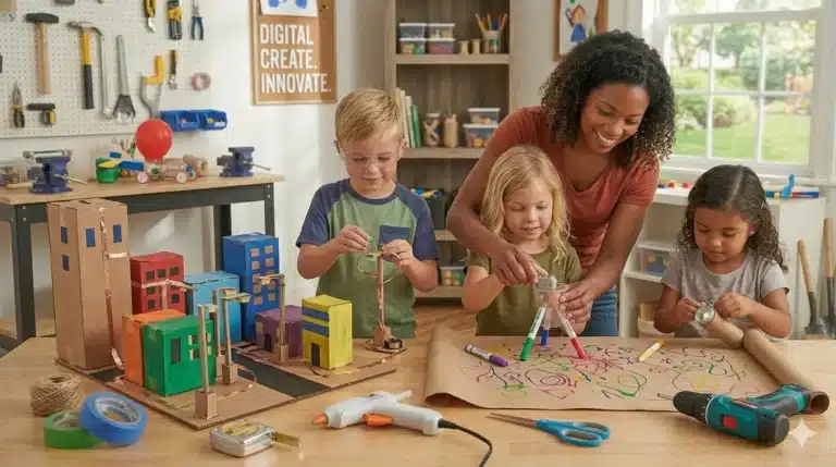 We have spent this series mastering the physical world—wood, electronics, physics, and acoustics. Now, we move into the realm of systemic thinking. Creating a DIY board game is perhaps the most intellectually complex "toy" a child can make because it requires them to build a set of laws (rules), a physical environment (the board), and a narrative (the theme).When a child designs a game, they transition from a player to a Game Designer. They must grapple with balance, probability, and social dynamics. Is the game too hard? Is it fair? Does the "endgame" feel rewarding? This is high-level logic disguised as pure, tabletop fun.1. Project: The "Infinite Journey" Modular BoardTarget Skills: Logical sequencing, spatial planning, and probability.Unlike a static board (like Monopoly), a modular board is made of separate tiles. This means the map is different every time you play, which is a hallmark of high-quality modern game design.Materials You’ll Need:The Tiles: 4x4 inch squares cut from heavy-duty cardboard or thin plywood.The Surface: Chalkboard paint or white contact paper (for erasable paths).Markers: Wet-erase markers or chalk.The "Meeple": DIY characters made from wine corks or wooden spools.The Build:The Grid: Create 12 to 20 tiles. On each tile, the child draws a segment of a path. Some paths are straight, some are "T" junctions, and some are "Dead Ends."The Symbols: Introduce "Action Icons." A lightning bolt might mean "Move again," while a swirl might mean "Go back to the start."The Mechanic: Instead of a standard die, create a DIY Spinner or a "Chance Bag" filled with different colored stones.The Probability Lesson: If there are 10 green stones and only 1 gold stone, what are the odds ($P$) of drawing the gold?$$P(gold) = \frac{1}{11} \approx 9\%$$(This teaches children that "luck" is actually math in disguise!)2. Project: The "Gravity-Defying" LabyrinthTarget Skills: Hand-eye coordination, equilibrium, and architectural design.The classic wooden labyrinth is a test of patience. Building one from scratch allows the child to determine the difficulty level and "trap" placement.Materials You’ll Need:The Tray: A shallow wooden box or a sturdy pizza box lid.The Walls: Balsa wood strips or thick cardboard strips.The Ball: A standard glass marble or a steel ball bearing.The "Traps": A hole-saw (for wood) or a utility knife (for cardboard) to cut "drop-zones."The Build:The Maze Design: The child must draw the path first. If the path is too narrow, the marble gets stuck (friction). If it's too wide, it's too easy.The "Pivot" Handles: Attach two wooden dowels to the sides of the box. This allows the player to tilt the board with precision rather than just shaking it.The Goal: Create a "Finish Line" that triggers a sound—perhaps the marble hits a small DIY bell (from our Acoustic article!) when it wins.3. Project: The Cardboard "Trading Card" Game (TCG)Target Skills: Categorization, arithmetic, and graphic design.Creating a card game like Pokémon or Magic: The Gathering is a masterclass in balance. Every card must have a "cost" and a "power."Materials You’ll Need:Card Stock: Heavyweight white paper cut into 2.5 x 3.5 inch rectangles.Protection: Clear plastic card sleeves.The Catalog: A notebook to record the "Master Rules."The Build:The Three Pillars: Every card needs an Illustration, a Statistic (Attack/Defense), and a Special Ability.The Resource System: How do you play a card? Does it cost "Energy" or "Gold"? This prevents players from just playing their strongest cards immediately.Play-Testing: This is the most important part of DIY game design. Two children play a round, and if one card is "too powerful," they must "nerf" it (reduce its stats) for the next round.4. The Rules of Game Design (The "Manual")A DIY game is only as good as its instructions. Writing the manual is where the "educational" value peaks.Clarity: The child must explain how a player wins. Is it by reaching the end, or by collecting the most points?Turn Order: Does play move clockwise? What happens during a "tie"?Conflict Resolution: If two players disagree on a rule, what is the "House Rule"?5. Curating a DIY Tabletop LibraryTo keep the game-making process high-quality, create a "Game Design Kit" that lives in your workshop:Assorted Dice: 4-sided, 10-sided, and 20-sided dice to introduce different probability scales.Blank Cards: Always have a stack ready for when inspiration strikes.Sand Timers: For adding a "speed" element to games.The "Graveyard" Box: For game versions that didn't work. These become "scraps" for the next project.6. Conclusion: The Board as a MirrorBuilding a board game is the ultimate act of social play. When a child creates a game, they are creating a world where they set the rules. They learn to be a fair leader and a creative problem-solver.Over this series, we have moved from the kitchen table to the backyard, from the electronics lab to the symphony hall, and finally to the tabletop. We have shown that with a few "loose parts" and a willing adult, a child can build a universe.